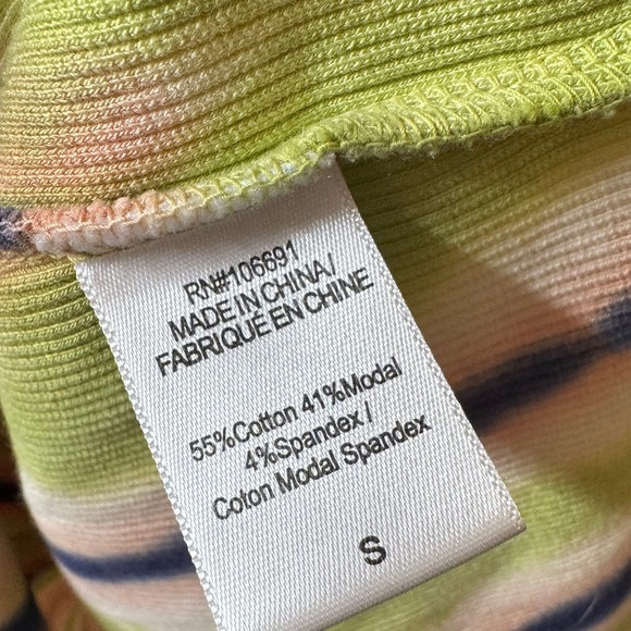 NWT Young Fabulous And Broke YFB Ribbed High Neckline Tie Dye Fitted Dress Small - Picture 12 of 12